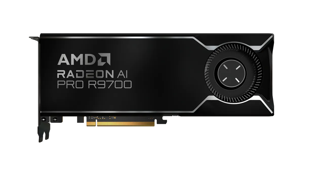 AMD Radeon AI PRO R9700绘图卡。AMD提供