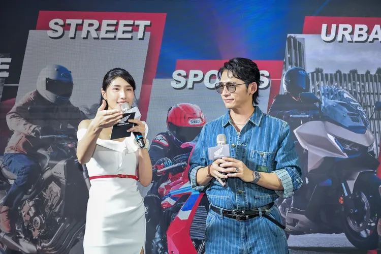 温昇豪今出席重機代言。Honda Taiwan 提供