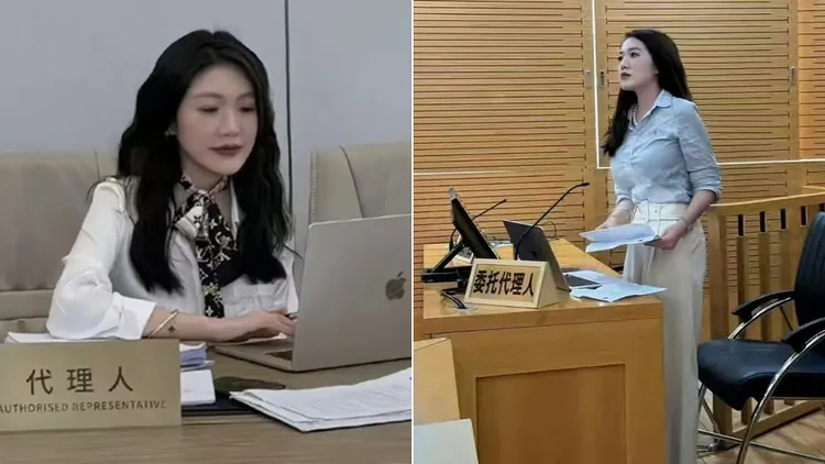 西綠在社群平台營造菁英女律師形象，結果根本沒有律師執業資格。翻攝自微博