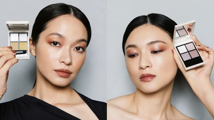 RMK立體調色眼盤#EX-14（左）、#EX15（右），各2150元。品牌提供