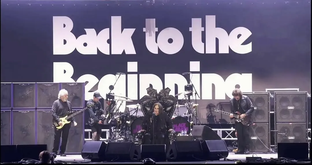奥兹奥斯本和「黑色安息日」成员团聚,举行「Back to the Beginning」告别演唱会。翻摄blacksabbath IG