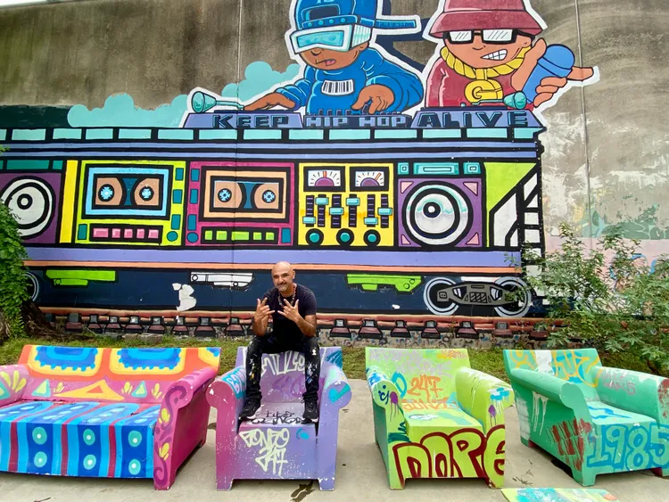 GONZO247在當地成立了休士頓的第一個塗鴉畫廊。莊偉祺攝