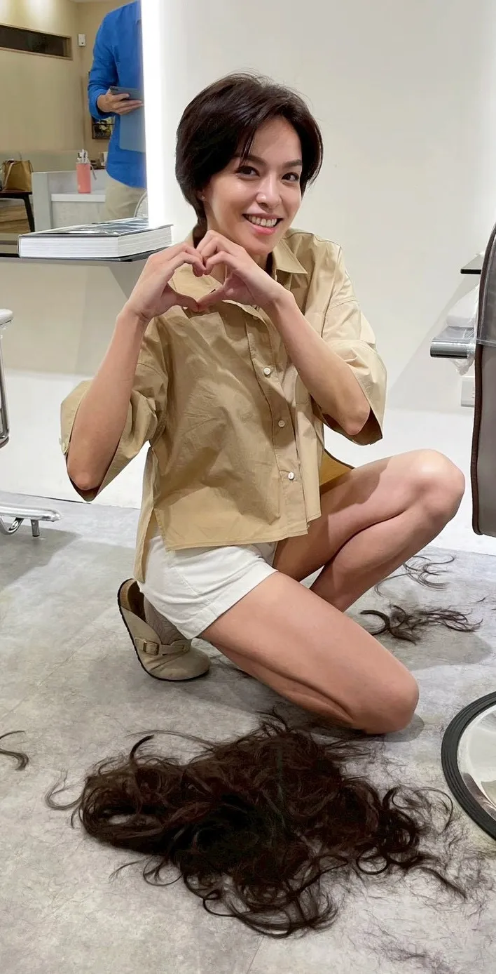 賴郁庭為戲剪去20年長髮 大轉型「男孩系女孩」超有感。凱渥提供