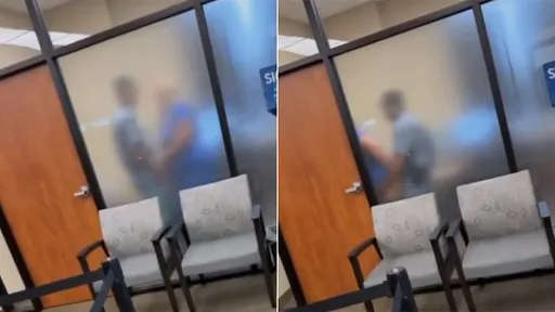 磨砂玻璃遮不住! 狂野情侶信用合作社嘿咻被直擊po網