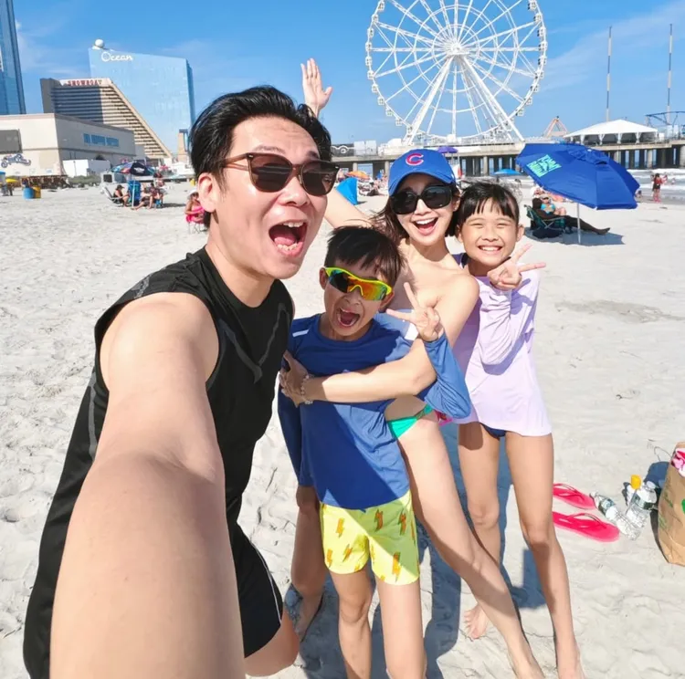 鍾欣怡、孫樂欣帶2個孩子在美國度假。翻攝鍾欣怡IG