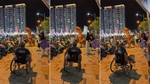 罷團人行道歌舞「阻擋輪椅族通行」 竟是反罷方出手協助