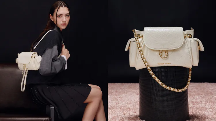 CHARLES & KEITH Duo兩用後背包，2990元。品牌提供