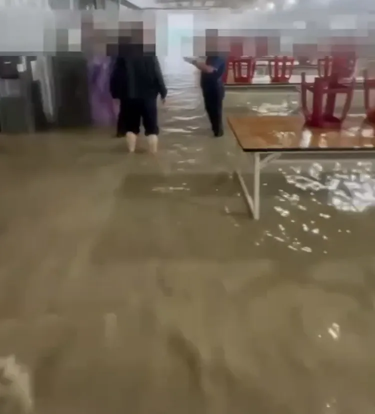 台積電嘉義AP7廠淹水。cheng.___27授權提供