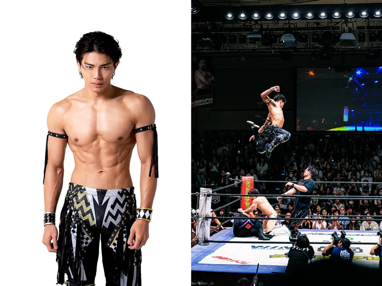 武知海青另一個身分是職業摔角選手，暗示可能來台比賽。翻攝武知海青X