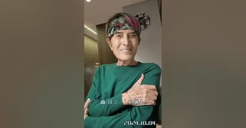 林沖去年10月口述人生精彩故事。翻攝陳凱倫臉書