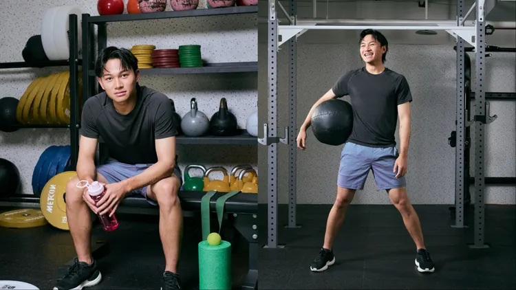 徐若熙穿著lululemon Metal Vent Tech 短袖T恤2280元、Pace Breaker無內襯短褲2980元。品牌提供