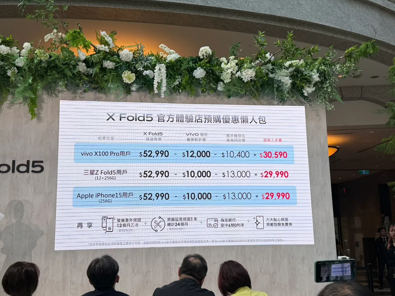 vivo旧换新优惠最高还能再折2.2万。赵筱文摄