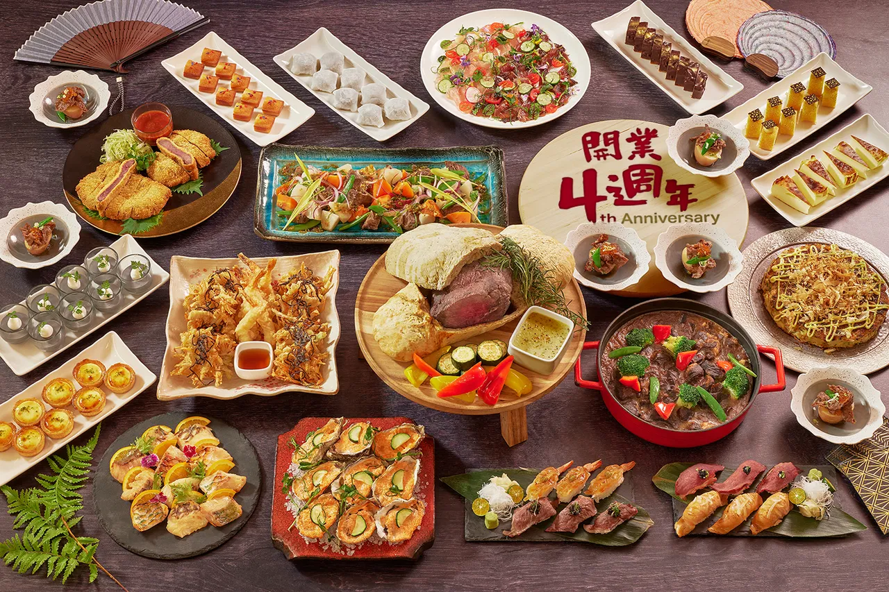 迎接开幕4周年,JR东日本大饭店台北Brilliant铂丽安全日餐厅即日起开始举办「日本美食祭」,主打以日本F1牛肉为主轴的料理吃到饱。JR东日本大饭店台北提供