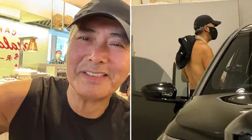 周润发打赤膊站车旁照片疯传!网友赞叹「一点也不像70岁」
