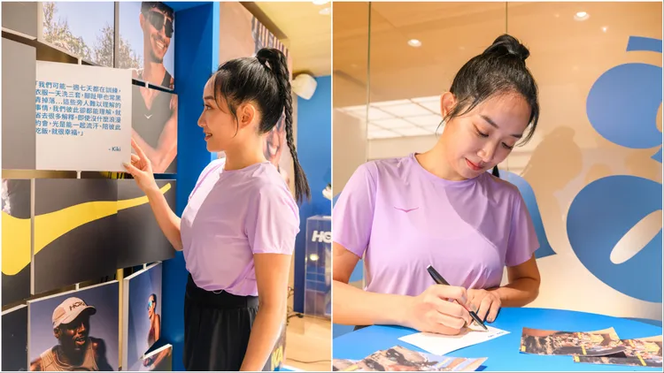 CAFEAO店內設有HOKA故事牆與明信片互動區，歡迎來店賓客寫下想對「支持者」傳遞的話語。品牌提供