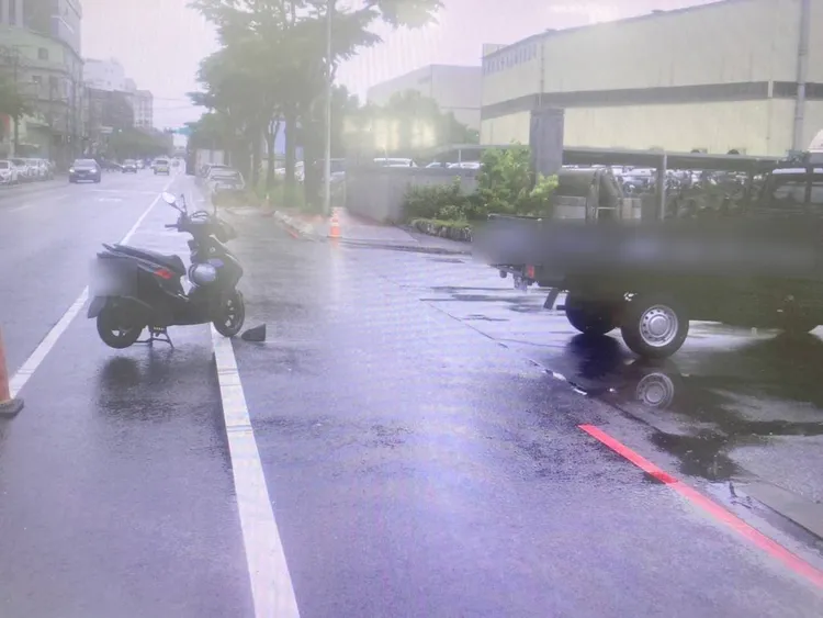 車禍現場。蘆竹警分局提供