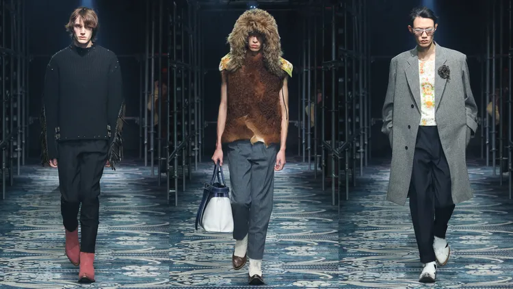 PRADA 2025秋冬男裝，中圖是劉以豪相當想要的帽子。品牌提供