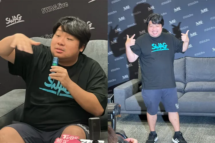 統神提到為參加《拳上》曾瘦到98公斤，如今因貪喝汽水，又胖回123公斤，把責任推給購物網站太便宜了。曾佳俊攝