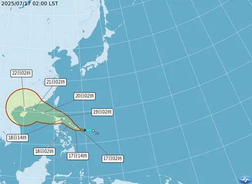 「薇帕台风」今恐生成 路径、海警机率曝光!2区雨最猛