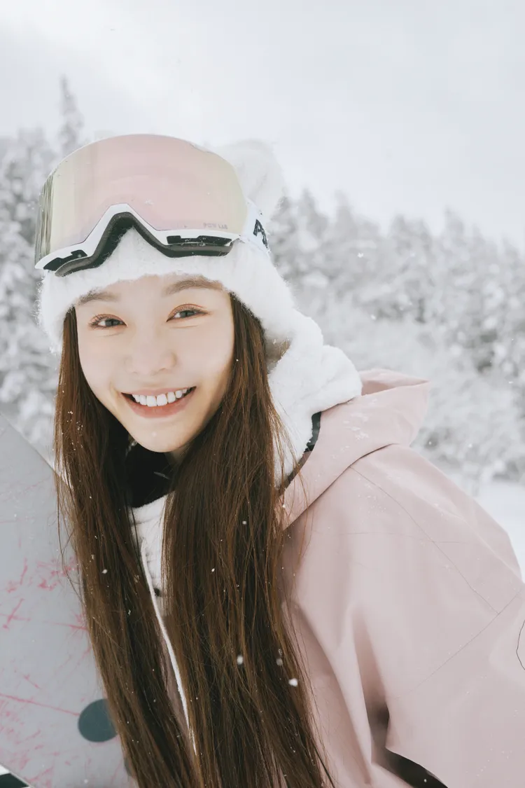 Yuri因愛看小朋友滑雪決心考執照。真心人提供