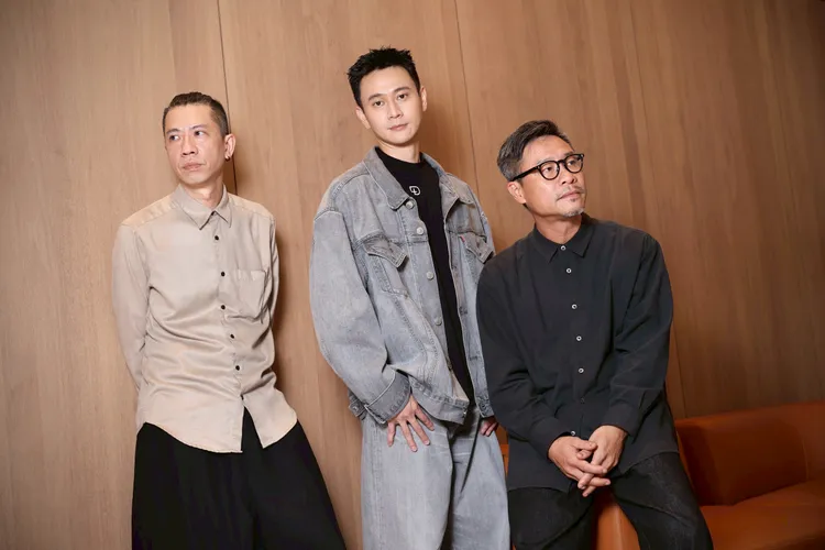 導演周汶儒（左起）、劉冠廷和導演李子俊合作《私家偵探》。彭欣偉攝