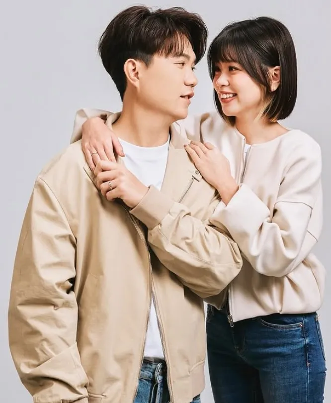 江坤宇與老婆曾幫珠寶品牌拍宣傳照。翻攝江坤宇老婆IG