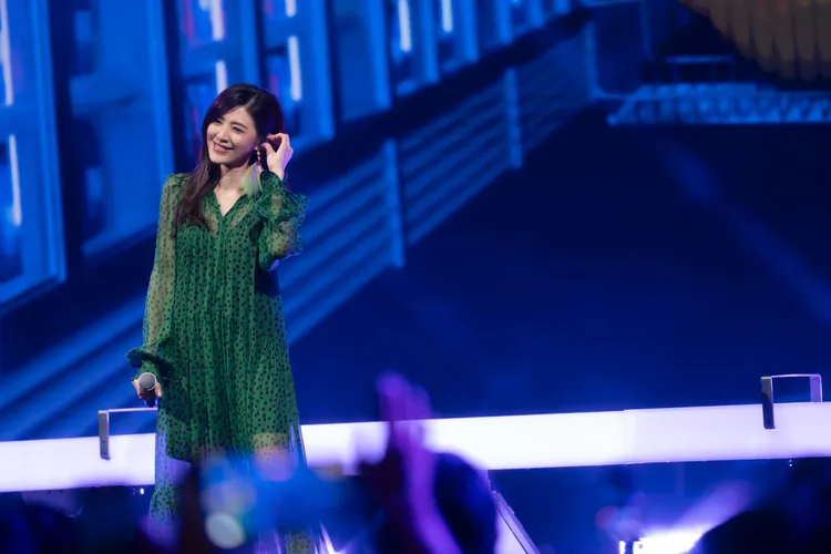 蘇慧倫因耳返出問題，中途一度消失舞台。相信音樂提供