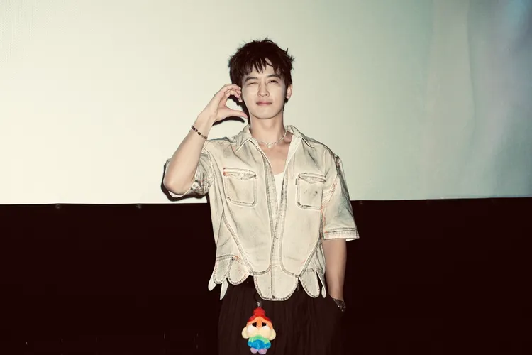 吳思賢今包下電影院舉行MV首映。彭欣偉攝