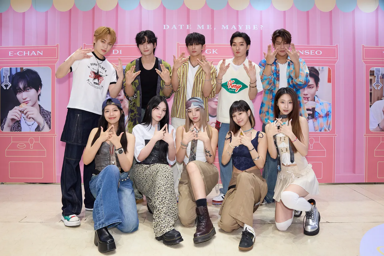DKB合作babyMINT跳破億神曲,超殺男團當場變可愛男團。FU Entertainment提供