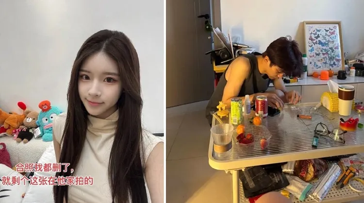 網紅奶黃包表示也和梓渝交往過，並秀出他照片。翻攝奶黃包小紅書