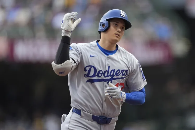 大谷翔平第31轟炸裂。  美聯社