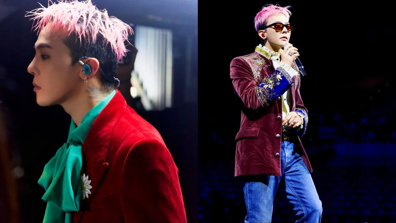 GD在台北場演唱會中換上Valentino服裝。翻攝GD IG