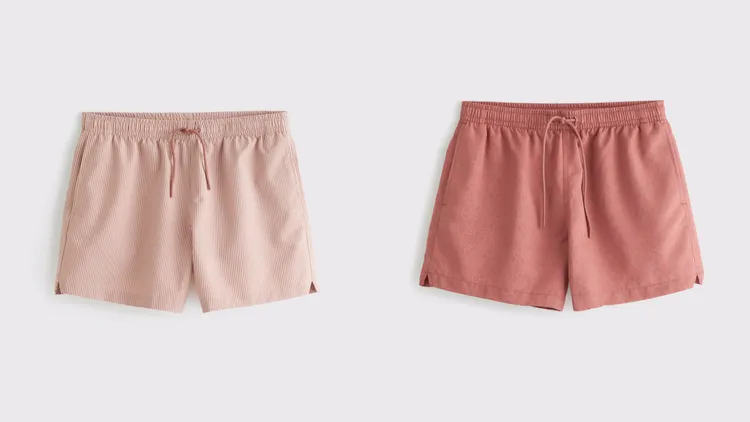 男裝休閒素面泳褲，各2490元。品牌提供