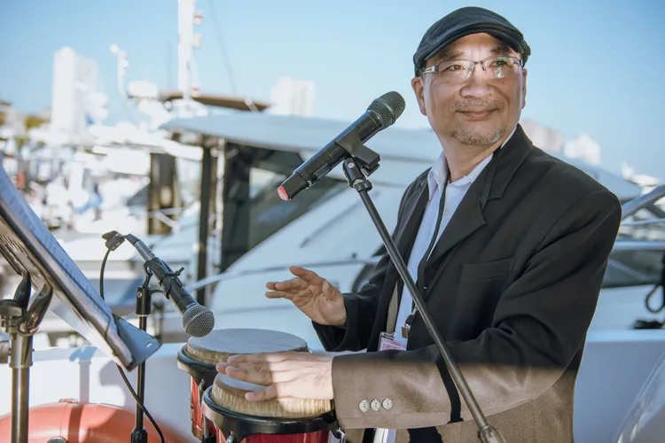 台北美福「琴聲共鳴 黃金歲月」晚宴邀請到知名鼓手兼男主唱 Show Yeh獻唱1980至1990年代流行的中英文金曲。台北美福大飯店提供