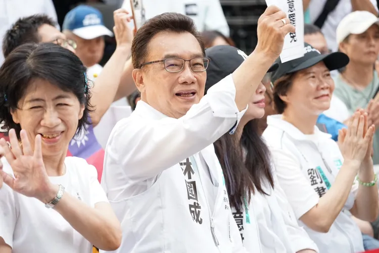 林國成台上激情演講引起討論。邱筠媜攝