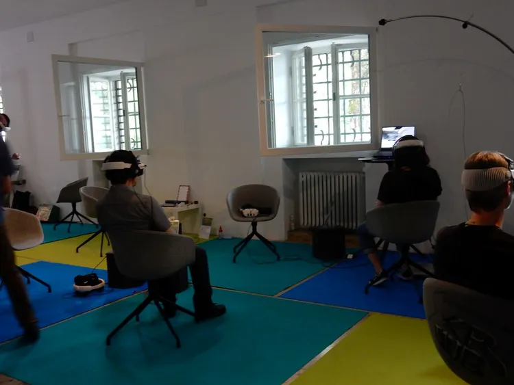 未來藝術節XR展場「慕尼黑拓界」放映現場。駐德文化組提供