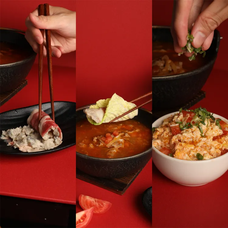 「番茄牛肉鍋」三種創意吃法味蕾美味升級。業者提供