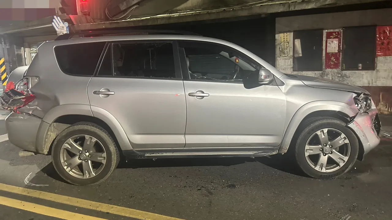 廖男驾驶休旅车狂飙。警方提供