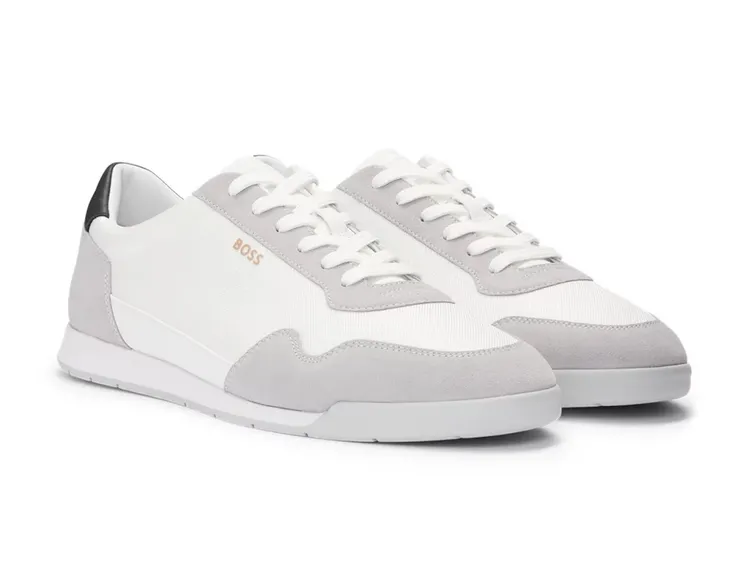 BOSS白色運動鞋，6900元。品牌提供