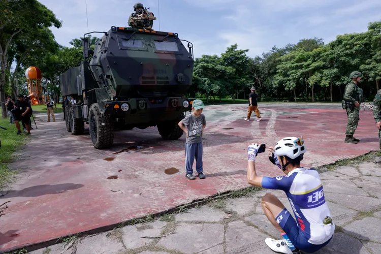 今年首度將海馬士多管火箭系統（HIMARS）納入漢光演習內容，地點在台中。路透社