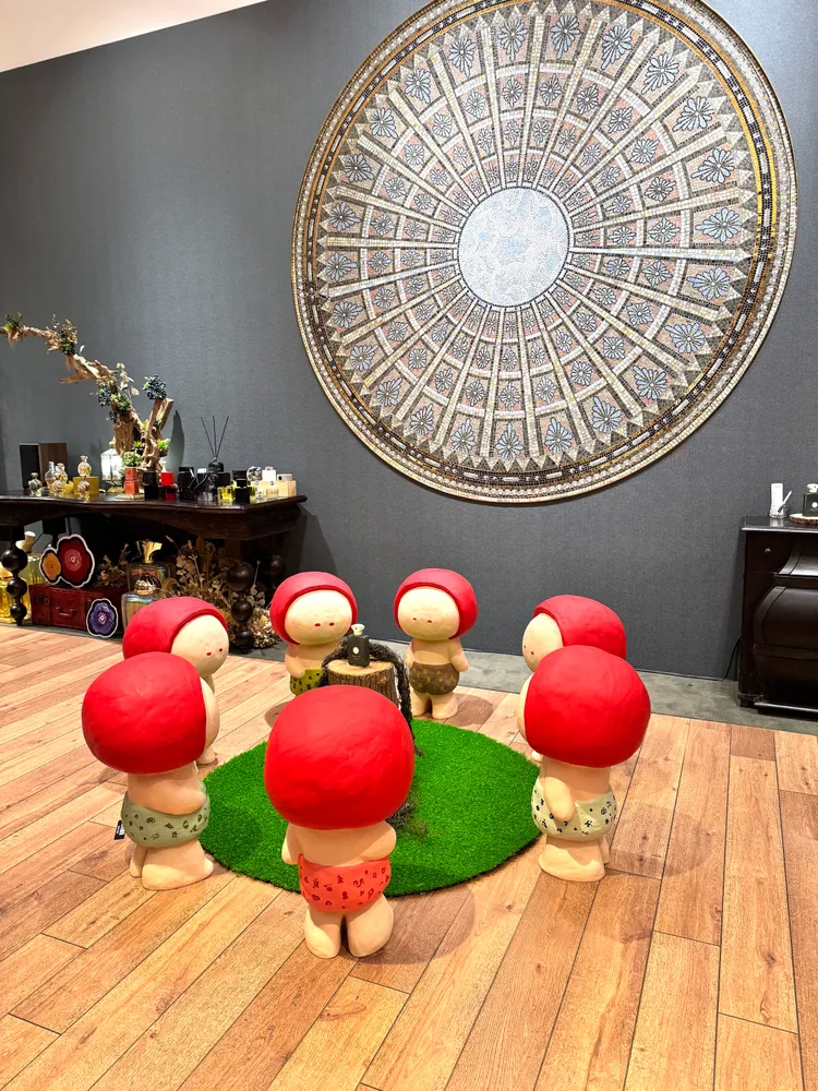 「城市裡的魔法森林」聯名香氛藝術展。張家玲攝