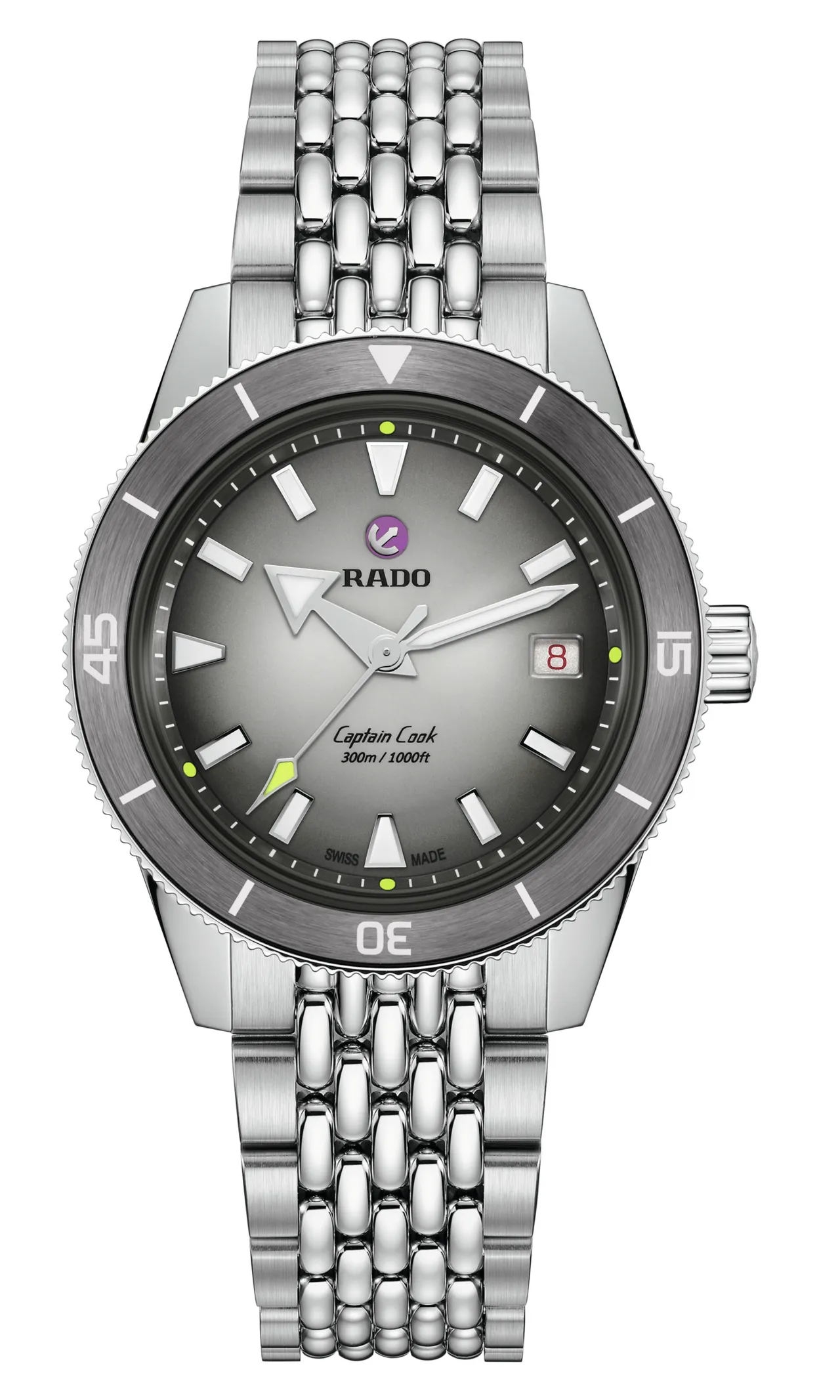 Rado Captain Cook 库克船长系列X网球40周年限量套组,8万6500元。品牌提供
