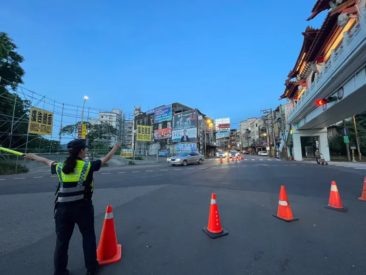大溪警方7/17、7/18加強交管。大溪警分局提供