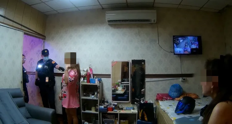 警方查緝。中壢警分局提供