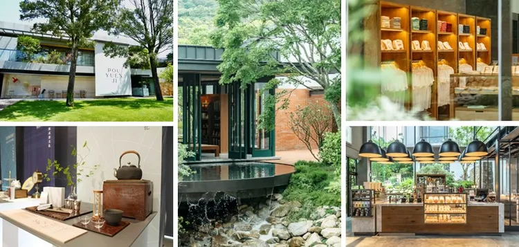 《POUYUENJI HILLS》結合日式美學、茶文化與生活選品，打造充滿自然靈感與藝術巧思的五感園區。業者提供