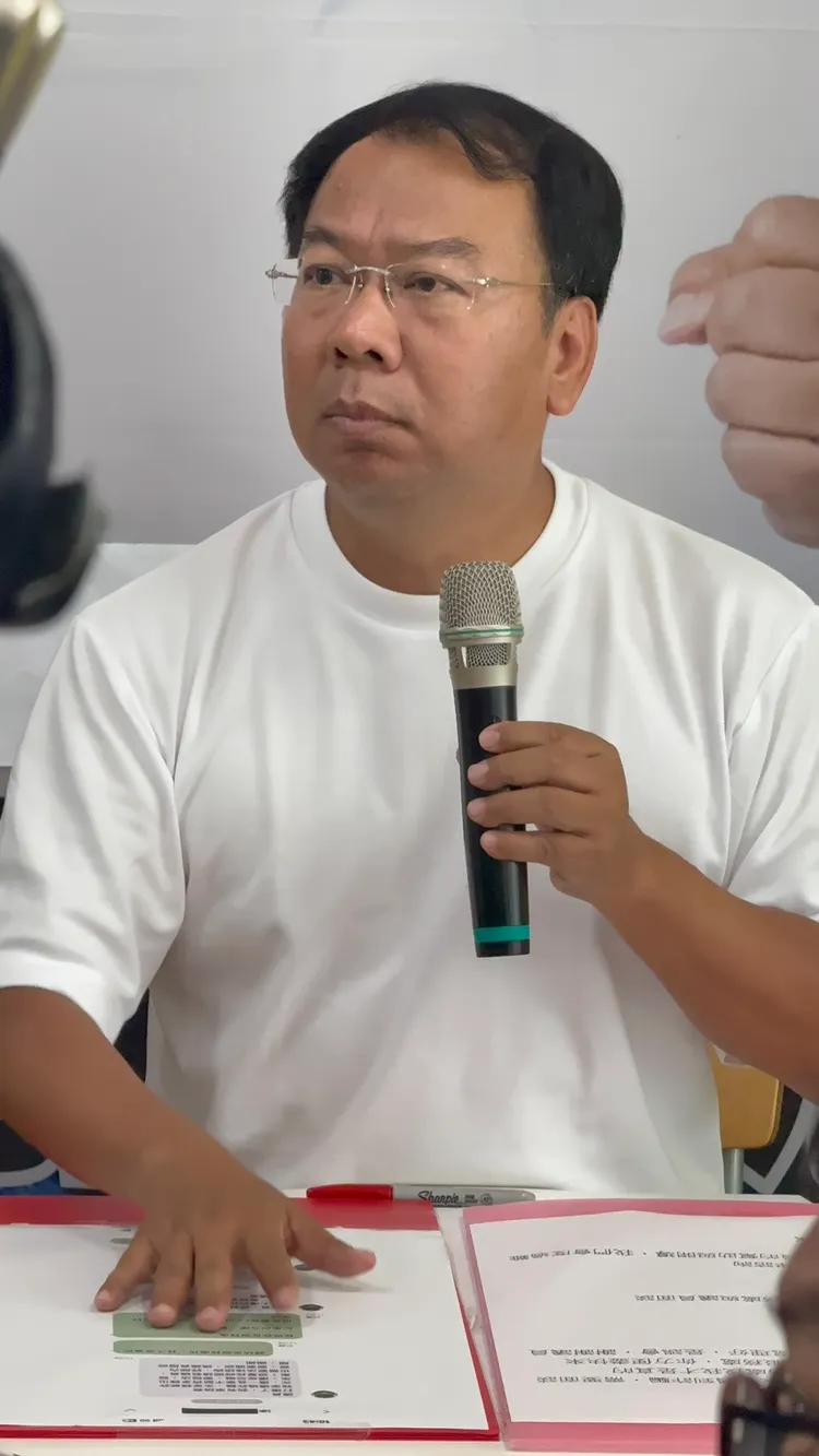 市議員謝志忠說明王家向他陳情的經過。謝志忠提供