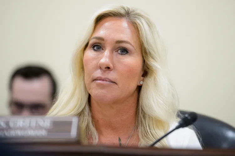 共和黨眾議員葛林。美聯社