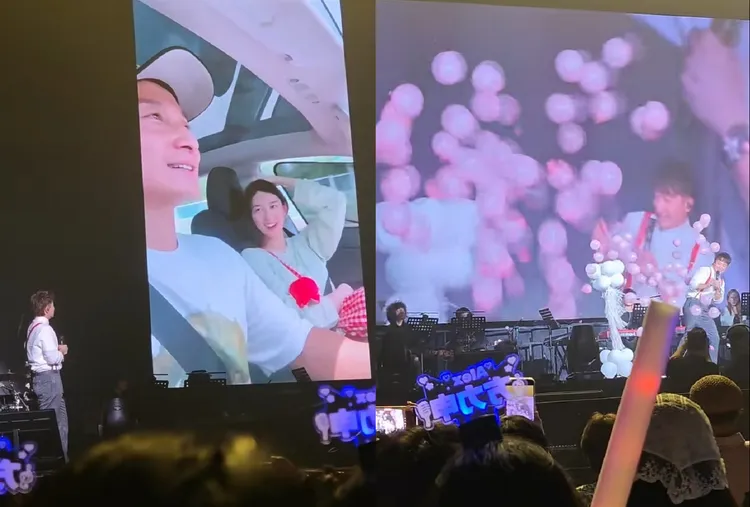 方力申在演唱會上揭曉老婆懷了女兒。翻攝零零零小紅書