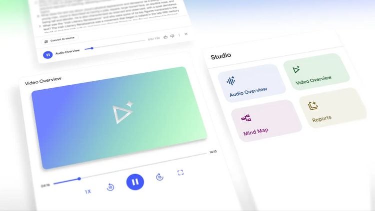 Google NotebookLM新功能登場！支援影片摘要、自動生成AI簡報
