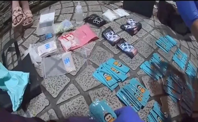 北市警查获毒鸳鸯。警方提供